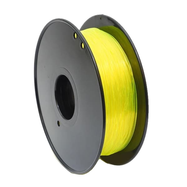 3D-skrivartråd, flexibelt TPU-material, 175mm i diameter, Transparent Gul