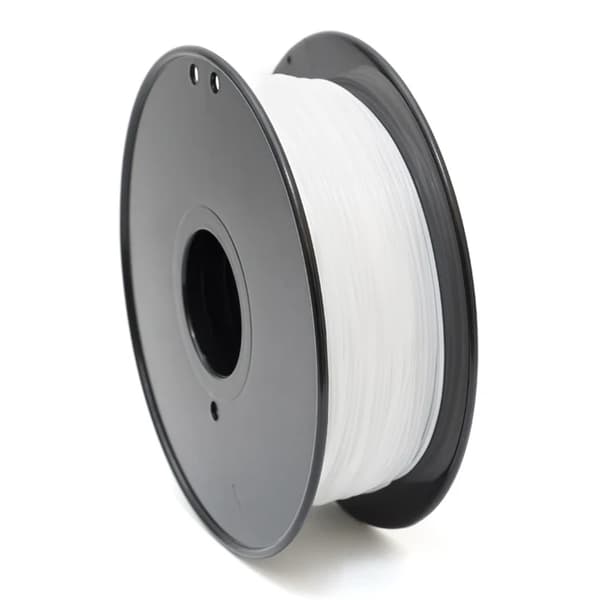 3D Printer Filament, Fleksibelt TPU Materiale, 175mm Diameter, Hvid