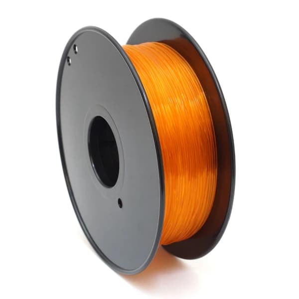 3D-skrivartråd, flexibelt TPU-material, 175mm i diameter, Transparent Orange