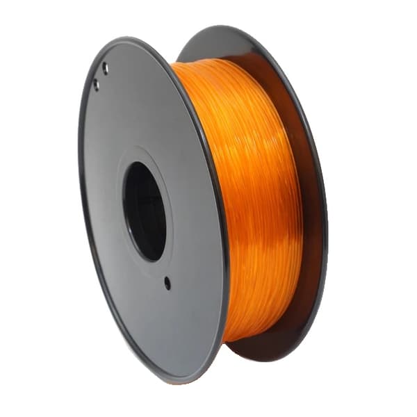 3D-skrivartråd, flexibelt TPU-material, 175mm i diameter, Transparent Orange