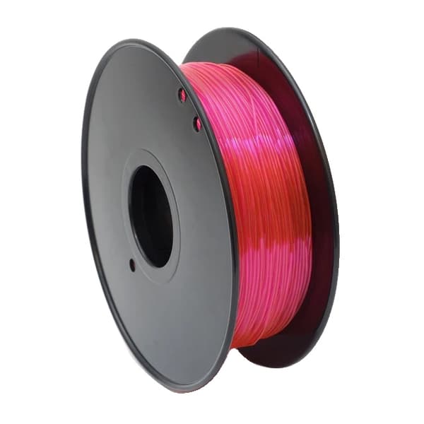 3D Printer Filament, Fleksibelt TPU Materiale, 175mm Diameter, Transparent Pink