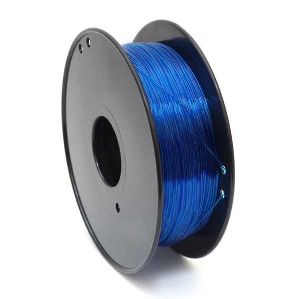 3D-skrivartråd, flexibelt TPU-material, 175mm i diameter, Transparent Blå