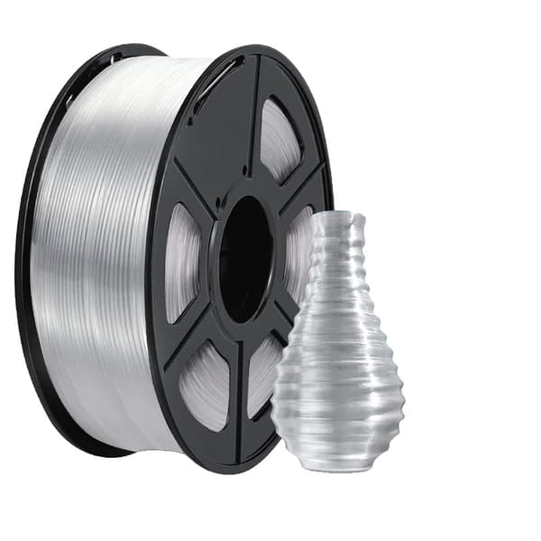 PETG Filament, Høj sejhed, Ingen boble, Transparent PETG