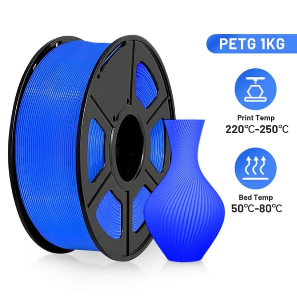 PETG Filament, Høj sejhed, Ingen boble, BLÅ PETG