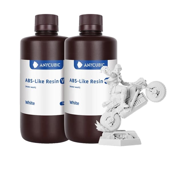 Vattenlöslig ABS-harts, 405nm våglängd, snabb härdningstid, 2 KG Vit