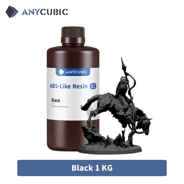 Vattenlöslig ABS-harts, 405nm våglängd, snabb härdningstid, 1 KG Svart