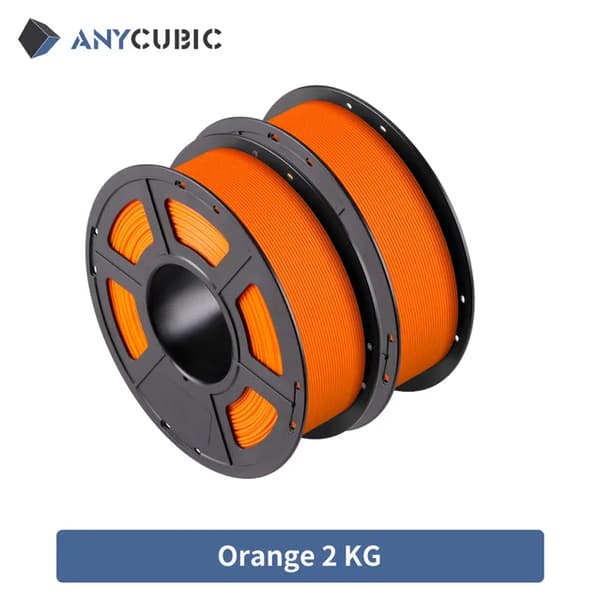 PLA Filament, 175mm Diameter, Smart Spole Design, Jævn Udskrivning, Orange-2KG