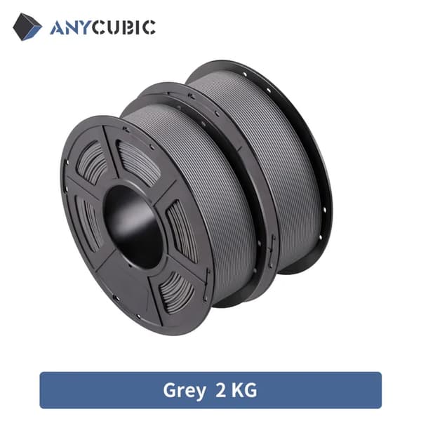 PLA Filament, 175mm Diameter, Snygg Spole Design, Jämn Utskrift, Grå-2KG