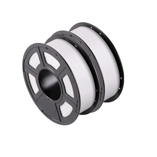 PLA Filament, 175mm Diameter, Snygg Spole Design, Jämn Utskrift, Vit-2KG
