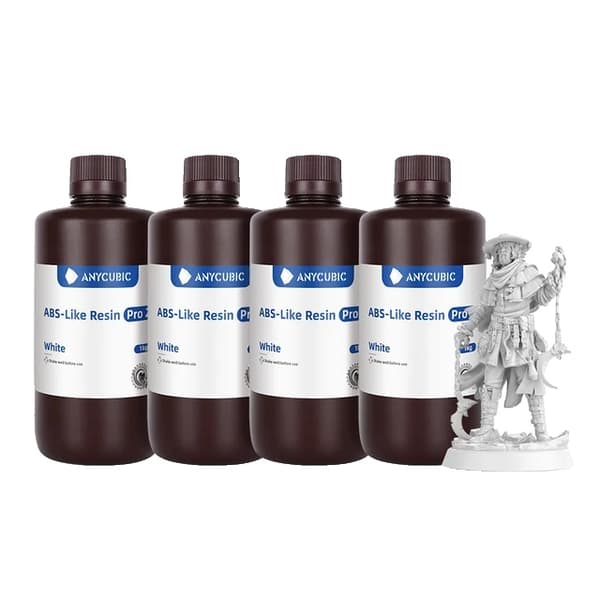 3D-skrivare, UV-harts kompatibilitet, snabbhärdande teknologi, Vit 4 KG