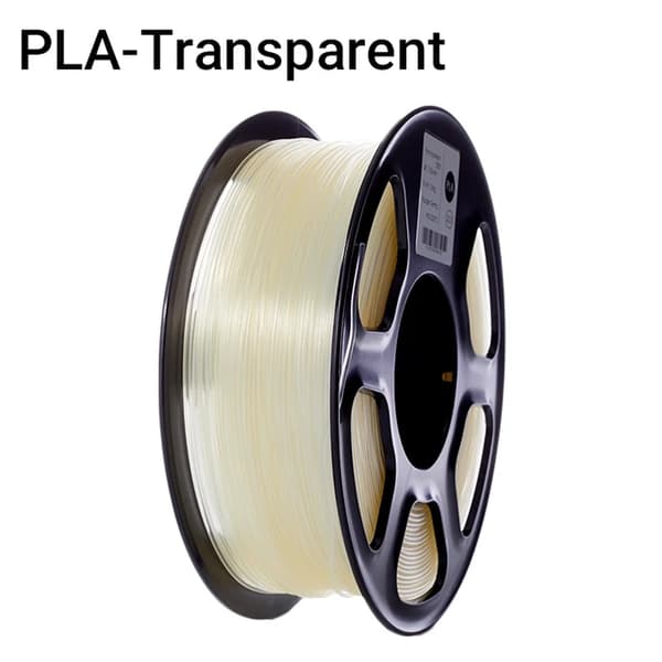 PLA-filament, Transparent Klar, 175mm Diameter, 1KG Spole, Transparent