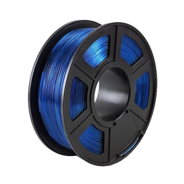 3D-skrivartråd, 175mm i diameter, 1kg spole, Transparent Blå