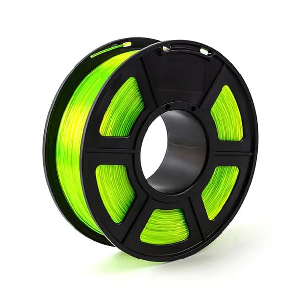 3D-skrivartråd, 175mm i diameter, 1kg spole, Transparent Gul