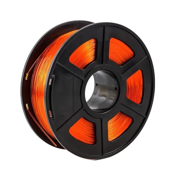 3D Printer Filament, 175mm Diameter, 1kg Spole, Transparent Orange