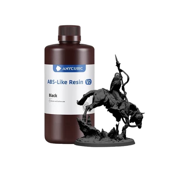 Vattenlöslig ABS-liknande harts, snabbhärdande, hög precision, 1 KG Svart