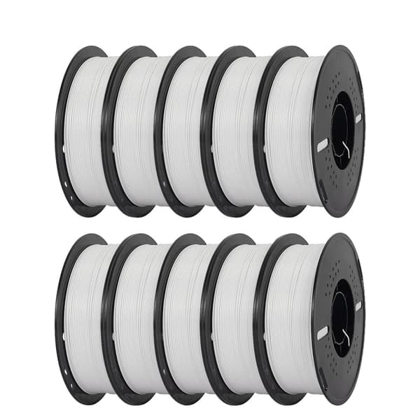 3D Printer PETG Filament, Højhastighedsudskrivning, God Styrke, 10kg Hvid