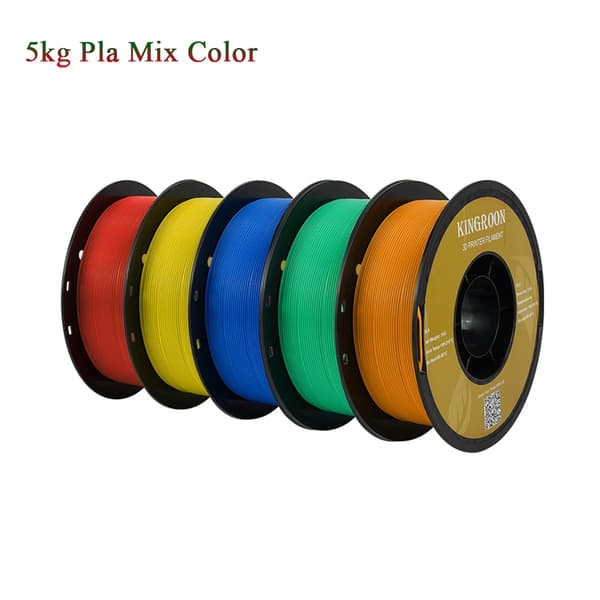 PLA-filament, utan bubblor, 175mm i diameter, 5kg PLA MIX färg