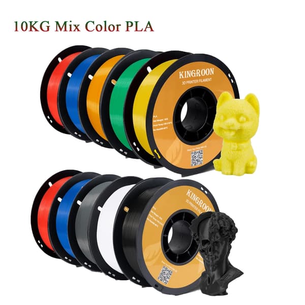 PLA-filament, utan bubblor, 175mm i diameter, 10kg pla mix färg B