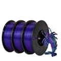 Miniatyrbillede 1 af 2: Silk PLA Filament, Tre-Farve, Vakuumforseglet, I-3KG