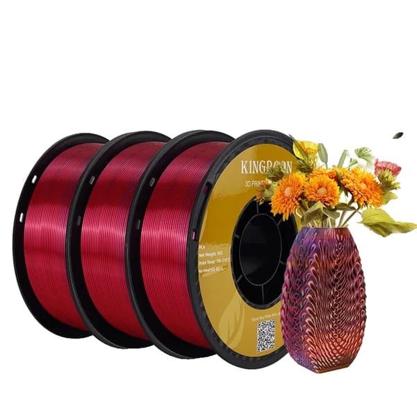 Silk PLA-filament, trefärgat, vakuumförpackat, H-3KG
