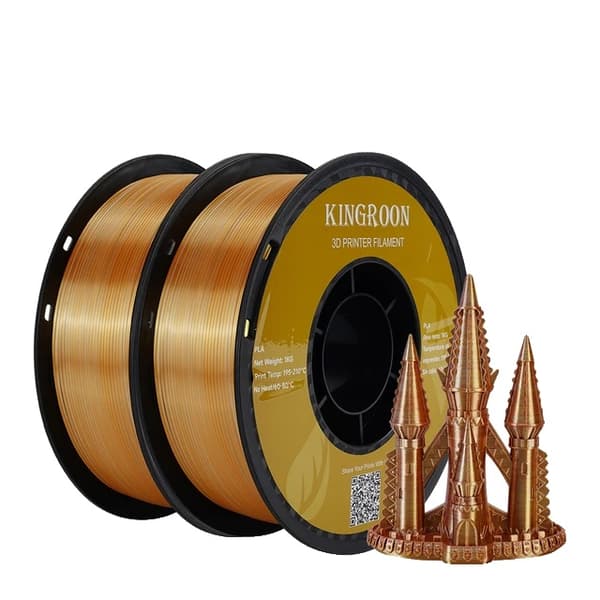 Silk PLA-filament, trefärgat, vakuumförpackat, F-2KG