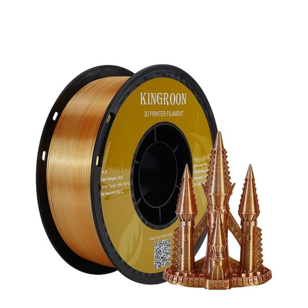 Silk PLA-filament, trefärgat, vakuumförpackat, F-1KG