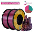 Miniatyrbillede 2 af 2: Silk PLA Filament, Tre-Farve, Vakuumforseglet, E-2KG