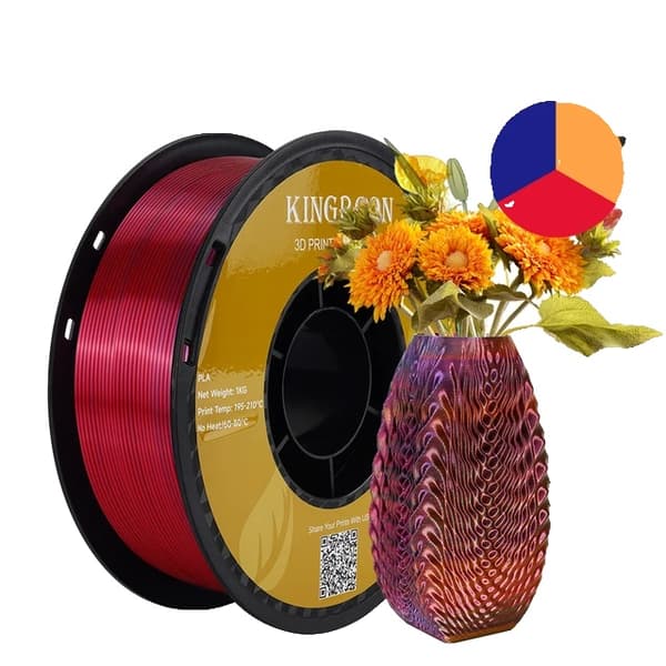 Silk PLA -lanka, kolmivärinen, tyhjiöpakattu, H-1KG