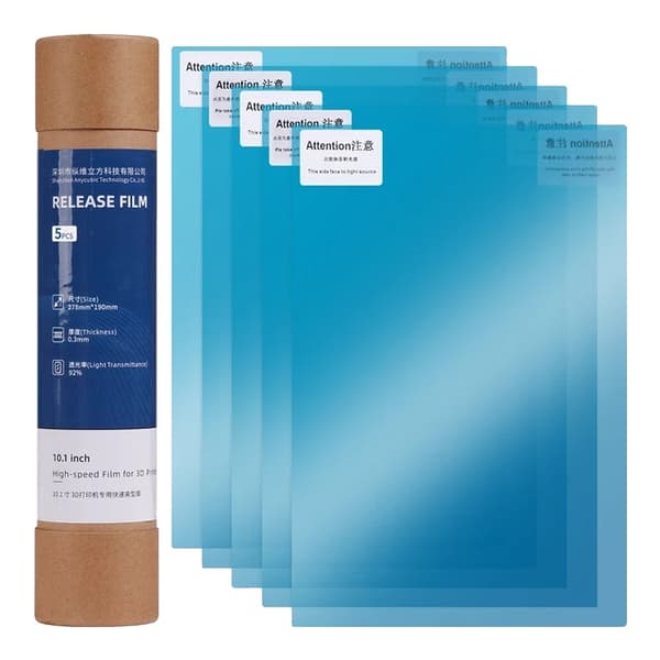 3D-skrivardelar, Original FEP-film, Kompatibilitet med Photon Mono M5s/ M5s Pro, 5 st 1 set