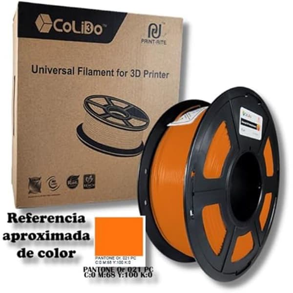 Filament PLA+ - COLIDO - 1,75 mm - 1 kg - Färg Orange - 3D-skrivare