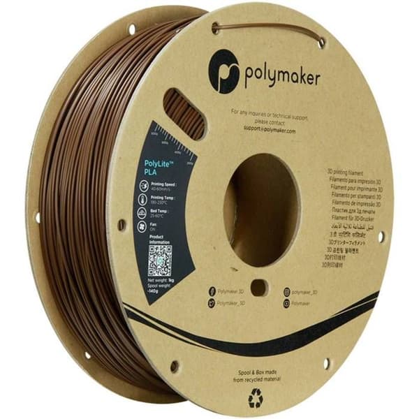 Polymaker PA02052 PLA filament hög styvhet, hög draghållfasthet 1,75 mm 1000 g brun PolyLite™ 1 st.