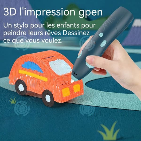 INN 3D-skrivpenna 10 trådlösa 3D-skrivpennor för barn, tredimensionell graffiti-penna, målarpenna