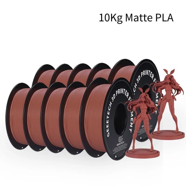 10 kg Matte PLA-filament, 1,75 mm diameter, vakuumförpackad, flera färgalternativ,Matt Terrakotta