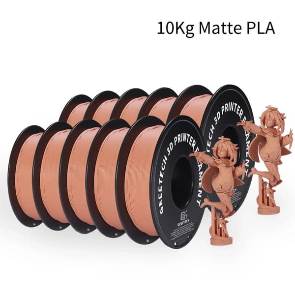 10 kg Matte PLA-filament, 1,75 mm diameter, vakuumförpackad, flera färgalternativ,Orange