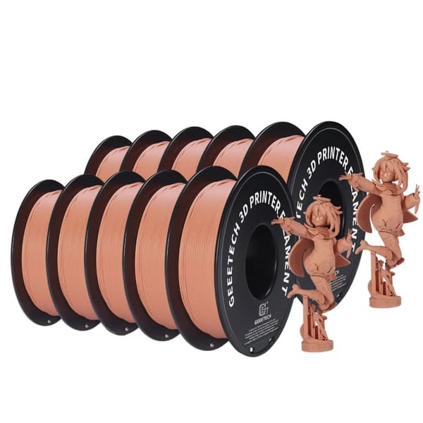 10 kg Matte PLA-filament, 1,75 mm diameter, vakuumförpackad, flera färgalternativ,Orange