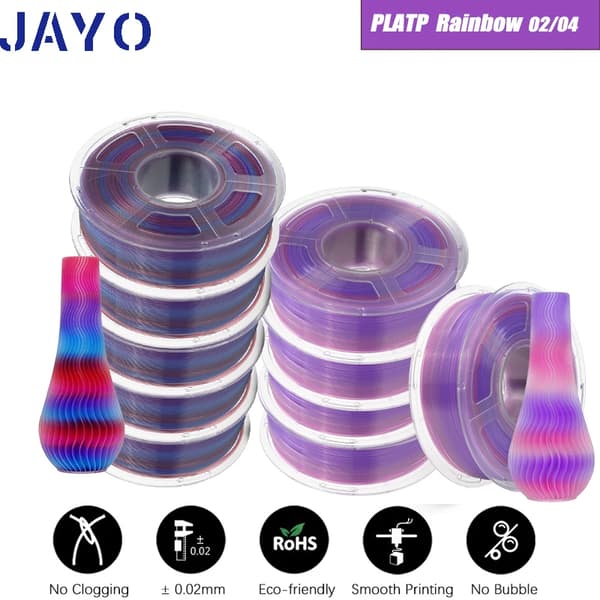 3D-tulostimen filamentti, 1,75 mm halkaisija, ei kuplia, ympäristöystävällinen materiaali,PLA TP 10RB 02 04