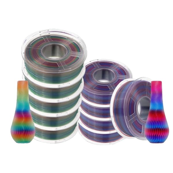 3D-printer filament, 1,75 mm diameter, ingen bobler, miljøvenligt materiale,PLA TP 10RB 02 03
