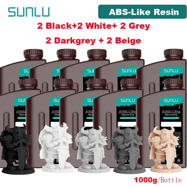 3D-printerharpiks, 1000g/flaske, lav skrumpning, høj præcision,ABS-LIGNENDE MIX 1