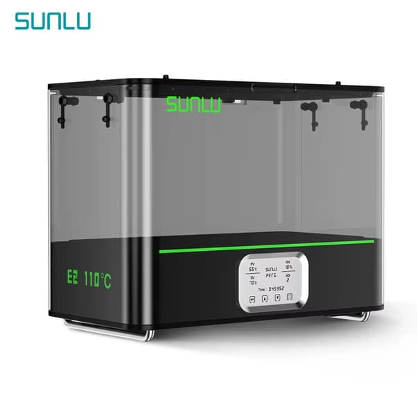 Filamenttork, Smart Temperaturkontroll, Max Temperatur 110℃,EU PLUGG, E2 FilaDryer Låda