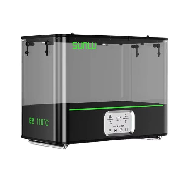 Filamenttork, Smart Temperaturkontroll, Max Temperatur 110℃,EU PLUGG, E2 FilaDryer Låda
