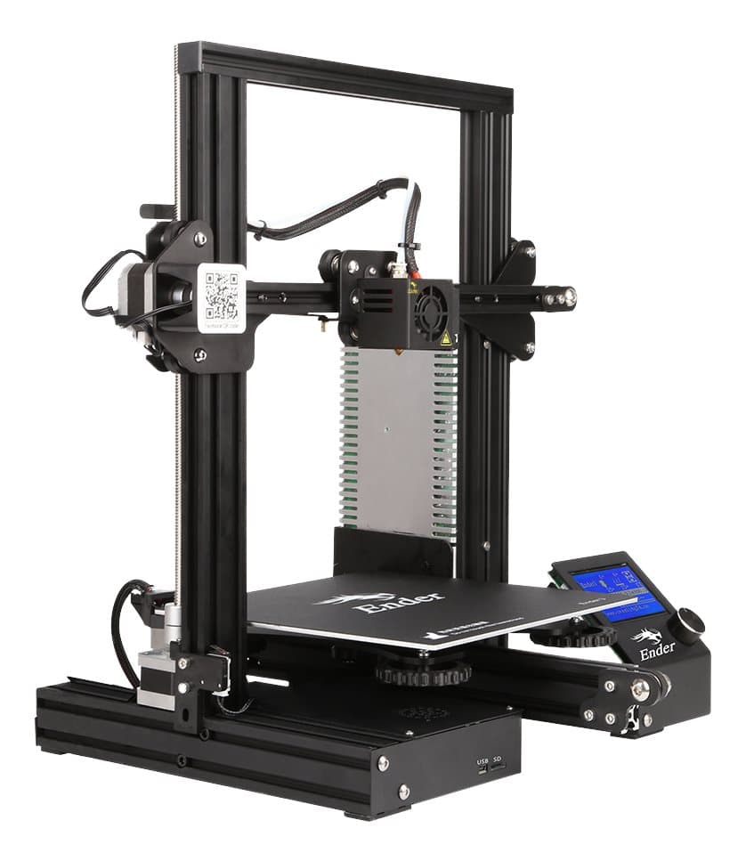 Creality 3D Ender 3, 3D printer, large build, heated plate, PLA, ABS