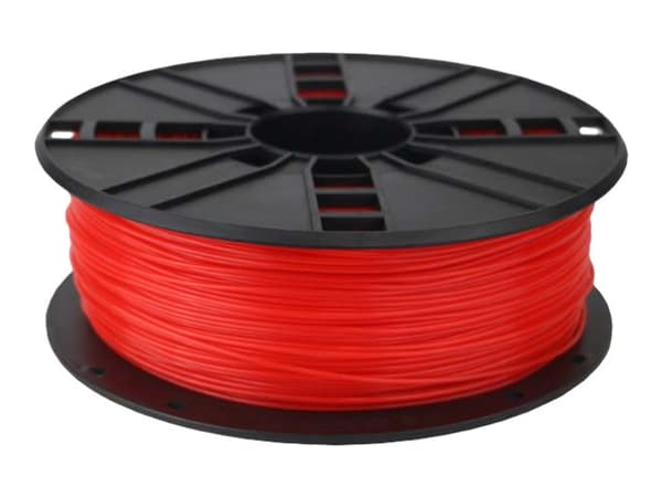 Gembird - Fluorescerande rött - 1 kg - 330 m - PLA-fiber (3D)