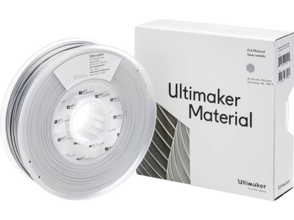 UltiMaker PLA - M0751 Silver Metallic 750 - 211399 Filament PLA-plast 2.85 mm 750 g Sølv (metallic) 1 stk
