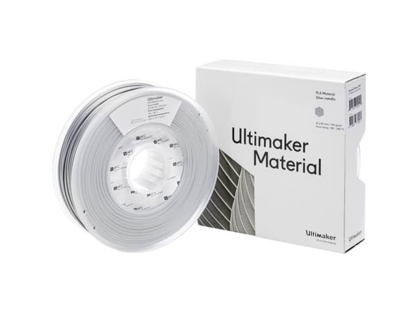 UltiMaker PLA - M0751 Silver Metallic 750 - 211399 Filament PLA-plast 2.85 mm 750 g Sølv (metallic) 1 stk