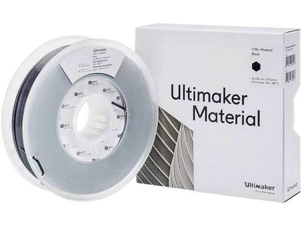 UltiMaker 1644 Ultimaker Filament CPE+ kemisk bestandig 2.85 mm 700 g Sort 1 stk
