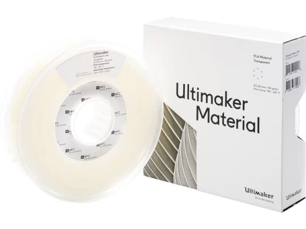 Ultimaker PLA - M0751 Transparent 750 - 211399 Ultimaker Filament PLA-plast 2,85 mm 750 g Transparent 1 stk.