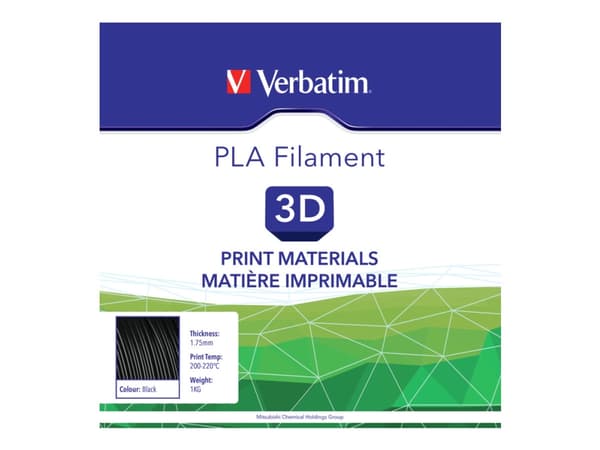 Verbatim - Svart - 1 kg - PLA-fiber (3D)