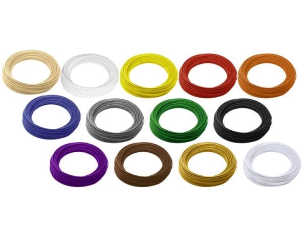 Renkforce Filament-Paket ABS 2.85 mm Natur, Schwarz, Weiß, Rot, Gelb, Blau, Grün, Orange, Grau, Purpur, Braun, Gold, Si (01.04.00.0201)