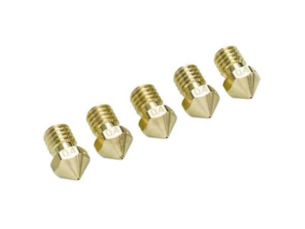 Makerbot og mange flere, pakke med nozzle 0,4 mm Passer til (3D printer): Ultimaker 2+, Ultimaker 2 Extended+ UM2+ Nozzle Pack 5x0.40mm 9525