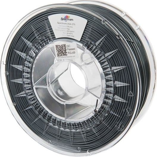Spectrum Filament SPECTRUM/ASA/DARK GRAY/1.75 mm/1 kg universal